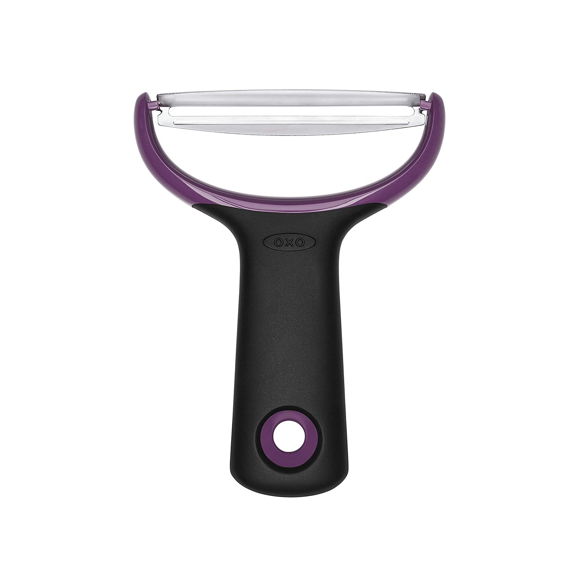 Decojitor mare de legume, otel inoxidabil, mov - OXO