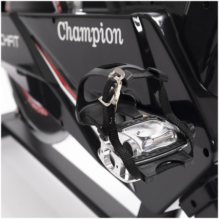 Bicicleta spinning TECHFIT Champion,volanta 13Kg, Bluetooth, compatibilitate FITSHOW+KINOMAP, greutate utilizator 120kg