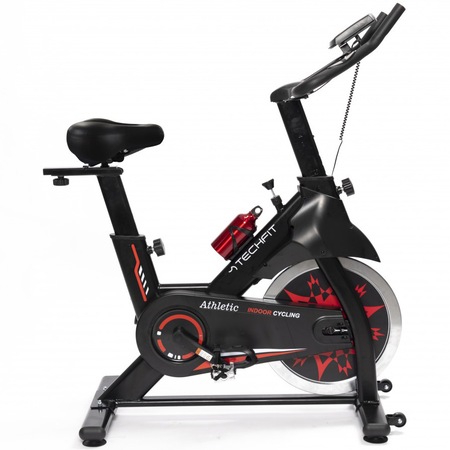 Spinning TECHFIT Athletic, volanta 20Kg, inertie volanta 22kg, Bluetooth, compatibilitate FITSHOW+KINOMAP, greutate utilizator 200kg