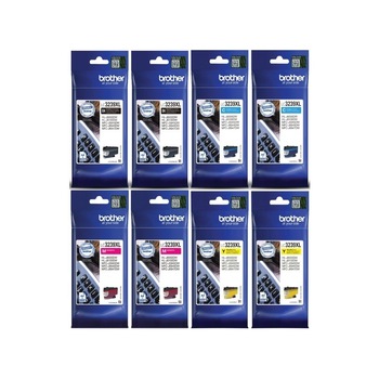 Set Cartus cerneala Brother Original 2x LC3239XLBK Negru 2x LC3239XLC Cyan 2x LC3239XLM Magenta 2x LC3239XLY Galben 42000 pagini Set Cartus cerneala Brother Original 2x LC3239XLBK Negru 2x LC3239XLC Cyan 2x LC3239XLM Magenta 2x LC3239XLY Galben 42000 pagini