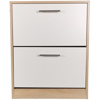 Pantofar Kring Duo, 63x80.5x24.5 cm, culoare sonoma/ alb Pantofar Kring Duo, 63x80.5x24.5 cm, culoare sonoma/ alb