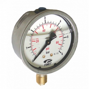 Manometru glicerina radial Watts Fimet 100mm, 600 bar Manometru glicerina radial Watts Fimet 100mm, 600 bar
