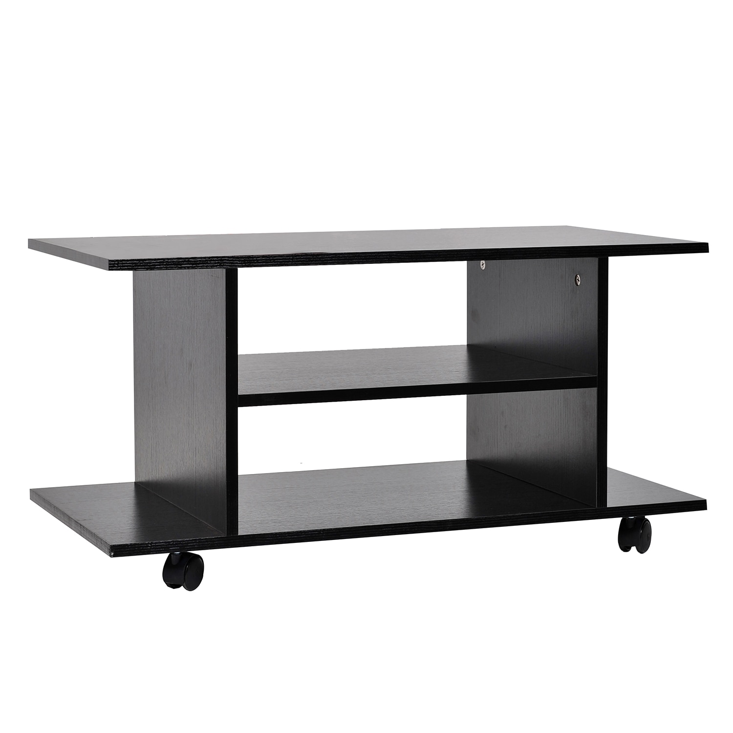 Comoda TV, Homcom, PAL, 40 x 40 x 80 cm, Negru