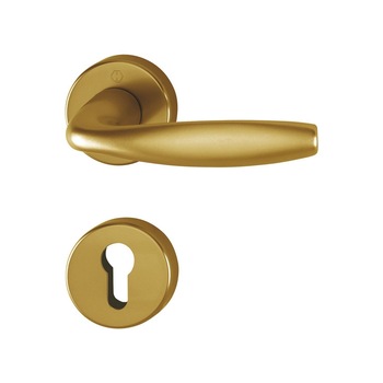 Maner usa interior, Hoppe New York, cu rozeta pentru cilindru, culoare bronz, 127 x 52mm Maner usa interior, Hoppe New York, cu rozeta pentru cilindru, culoare bronz, 127 x 52mm