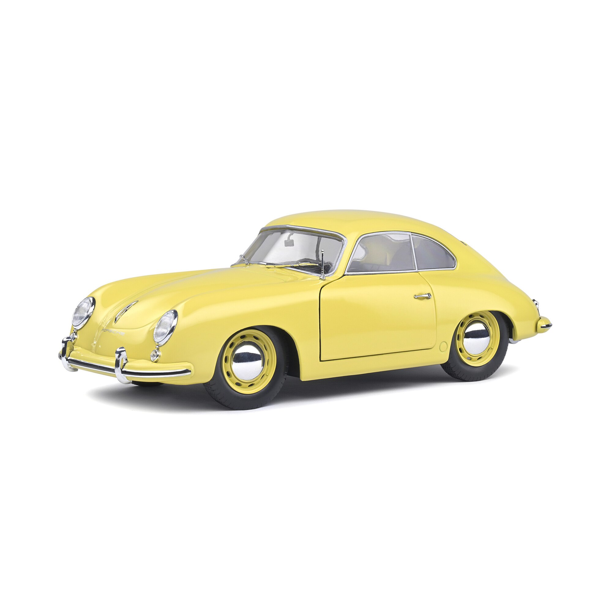 Macheta auto Porsche 356 Pre-A (1953) 1:18, Galben, Solido