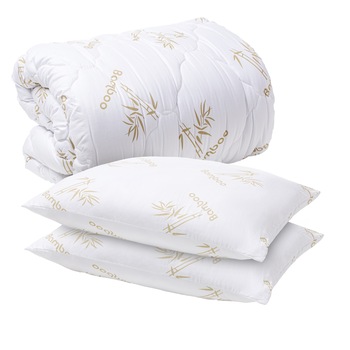 Set pilota bamboo 200x220 si 2 perne bamboo 50x70 Set pilota bamboo 200x220 si 2 perne bamboo 50x70