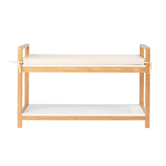 Pantofar cu bancuta din lemn ACINA, 90x55x34 cm, Wenko