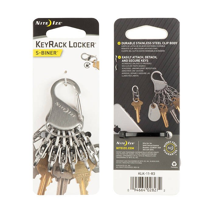 Breloc Nite Ize S-Biner KeyRack Locker otel inoxidabil