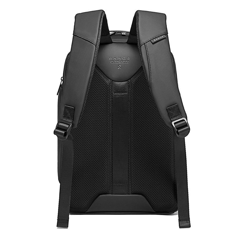 Rucsac laptop 15.6", business casual, impermeabil, cu port de incarcare USB, BANGE, Negru