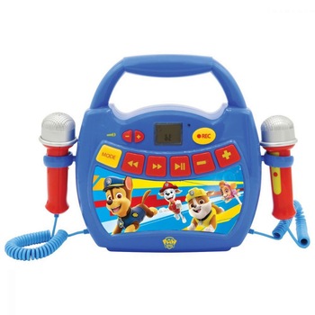 Aparat Karaoke portabil cu 2 microfoane Paw Patrol Aparat Karaoke portabil cu 2 microfoane Paw Patrol