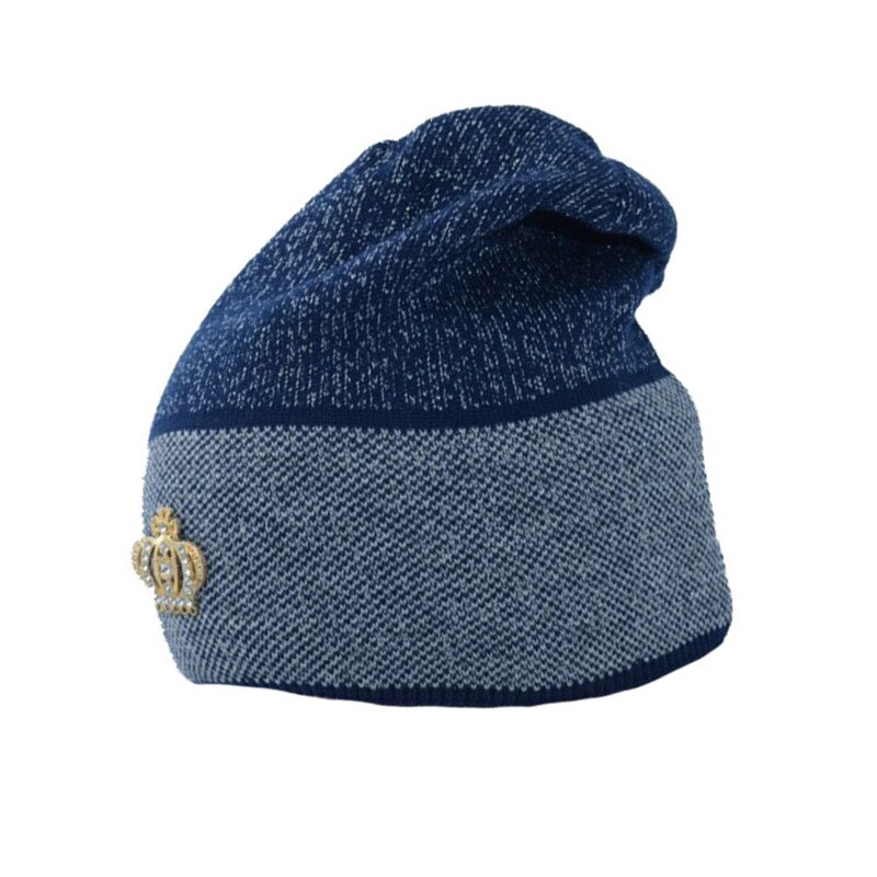 Caciula pentru fete Mini Junior CFFP6-B-universal, Albastru 40 CM Standard