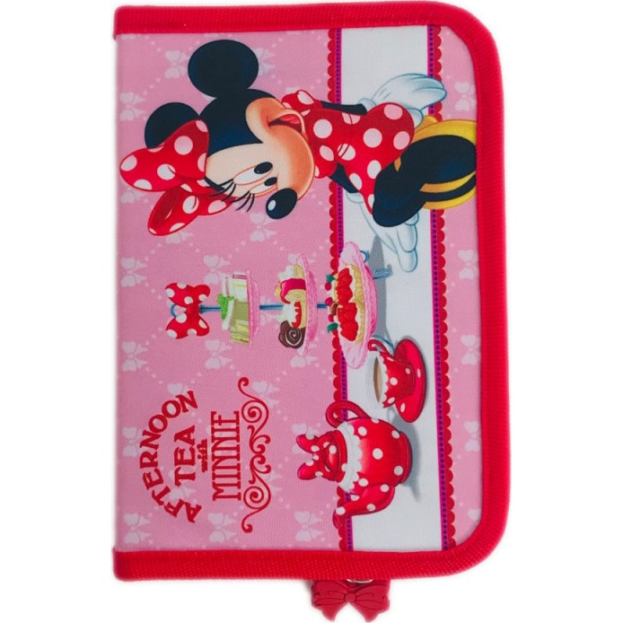 Penar 1 Fermoar 2 Flapsuri Minnie,21x14x3.5 cm