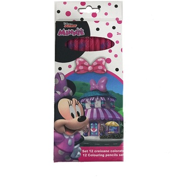 Set 12 creioane color Minnie, 20.5x9.5x1 cm Set 12 creioane color Minnie, 20.5x9.5x1 cm