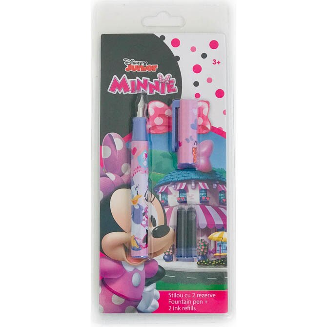 Stilou cu 2 rezerve Minnie, 23x10x1 cm