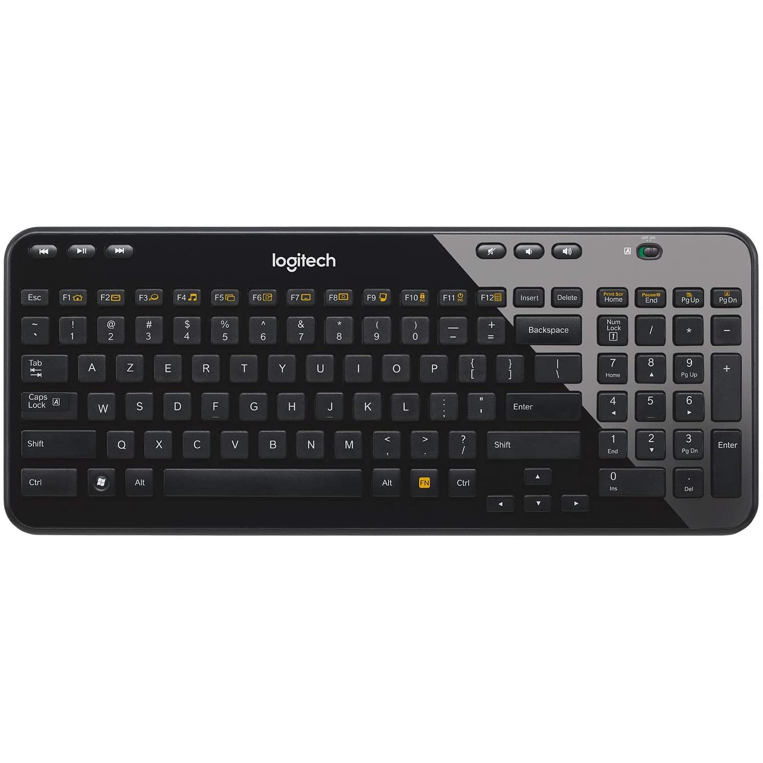 Tastatura Logitech K360, 920-003072, Wireless, Layout FR, Black
