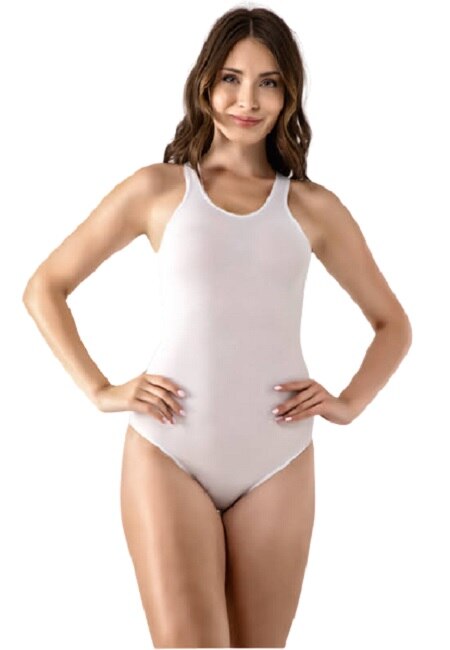 Set 5 body 314, VIVALDI, bumbac/elastan, alb