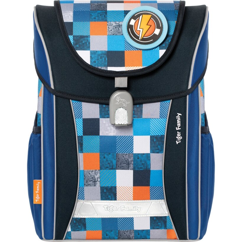 Ghiozdan Tiger, neechipat, joy, dimensiune 38 x 30 x 20 cm, motiv flash