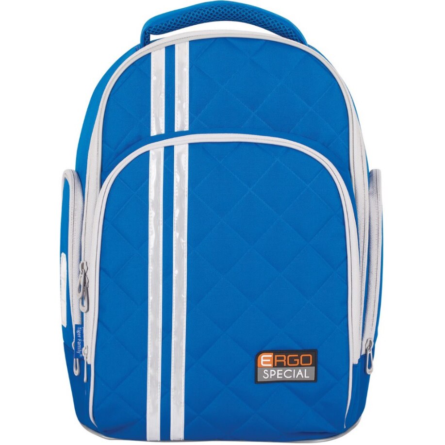 Ghiozdan Tiger, rainbow, dimensiune 39 x 31 x 20 cm, culoare albastru