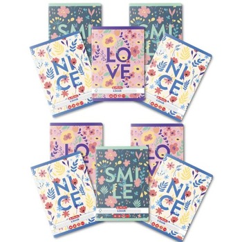 Set 10 Caiet Herlitz, A5, 48 file, 70g/mp, patratele, colturi rotunjite, motiv Feelings Set 10 Caiet Herlitz, A5, 48 file, 70g/mp, patratele, colturi rotunjite, motiv Feelings