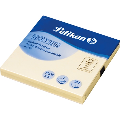 Bloc notes Pelikan, adeziv, 75x75 mm, 100 File, Gaben