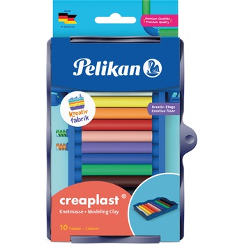 Set 10, plastilina Pelikan, creaplast, in tavita pentru set kreativ Set 10, plastilina Pelikan, creaplast, in tavita pentru set kreativ