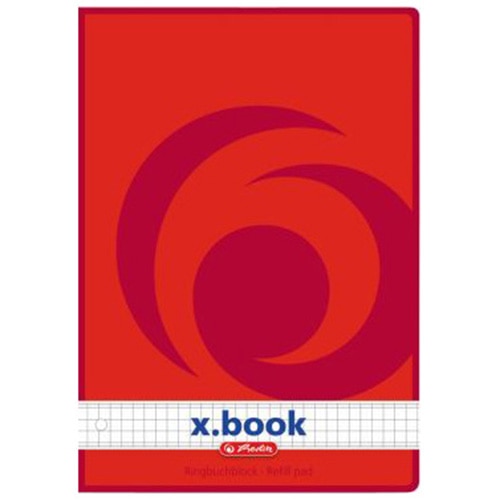 Rezerva Herlitz, caiet mecanic A4, 70 g/mp, 100 file, patratele