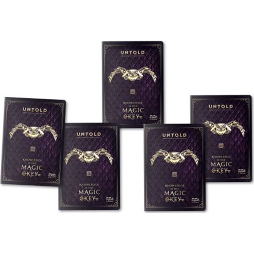 Set 5 Caiet Herlitz, A4, 80 file 70g/mp, dictando, colturi rotunjite, motiv The Magic of Untold