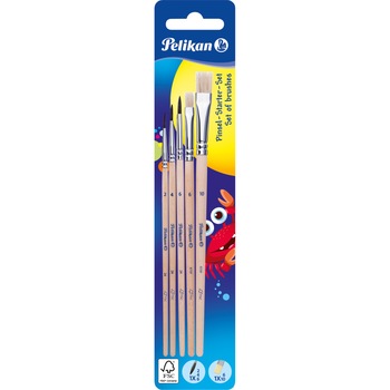 Set 5, pensule Pelikan, starter (seria 24: 2, 4, 6 + seria 613f: 6, 10) Set 5, pensule Pelikan, starter (seria 24: 2, 4, 6 + seria 613f: 6, 10)