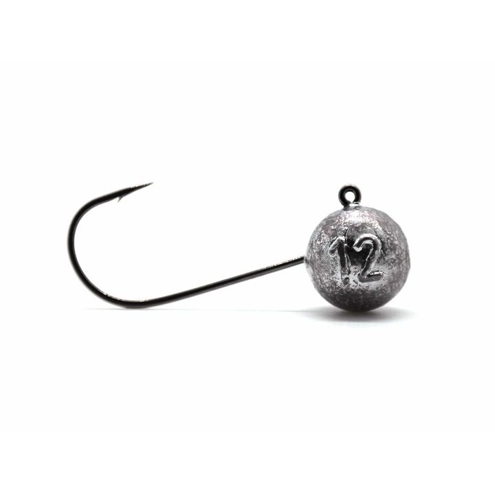 Set 5buc MicroJig bila Aberdeen Jig, marime carlig 2/0, greutate 12gr, gramaj inscriptionat, Black Nickel