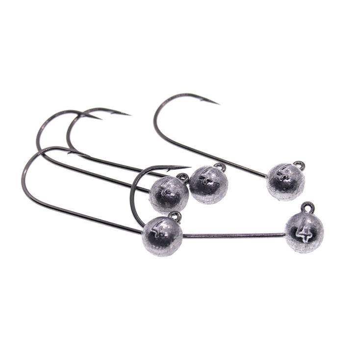 Set 5 buc MicroJig bila Aberdeen Jig, marime carlig 5/0, greutate 4gr, gramaj inscriptionat, Black Nickel