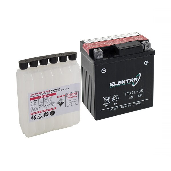 Baterie moto si electrolit, Elektra, 12V14Ah YTX14-BS