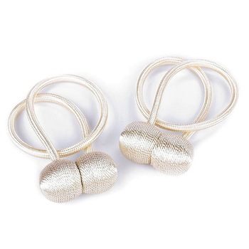 Set 2 magneti decorativi pentru perdele si draperii, Crem Set 2 magneti decorativi pentru perdele si draperii, Crem