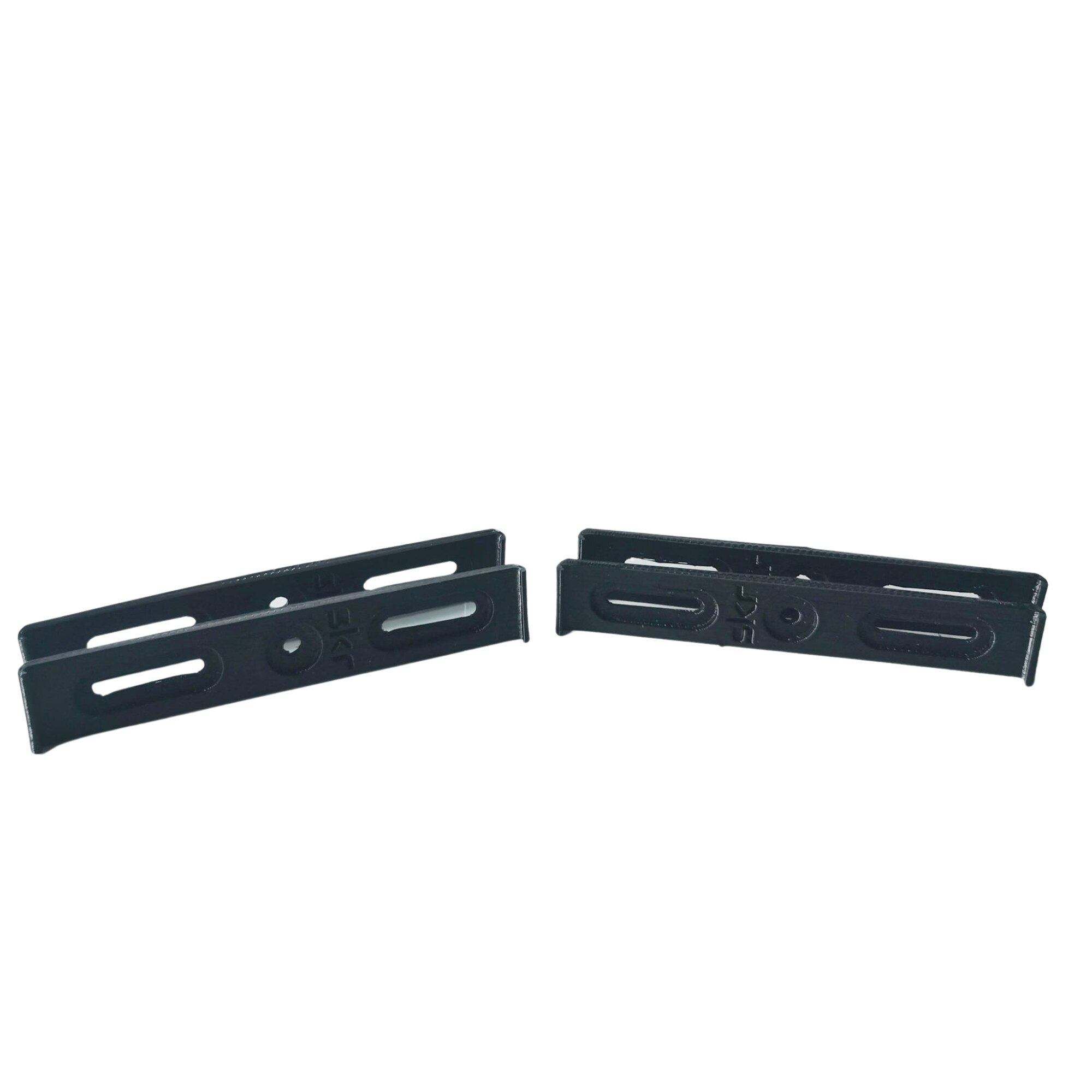 Set suport numar inmatriculare auto slim negru