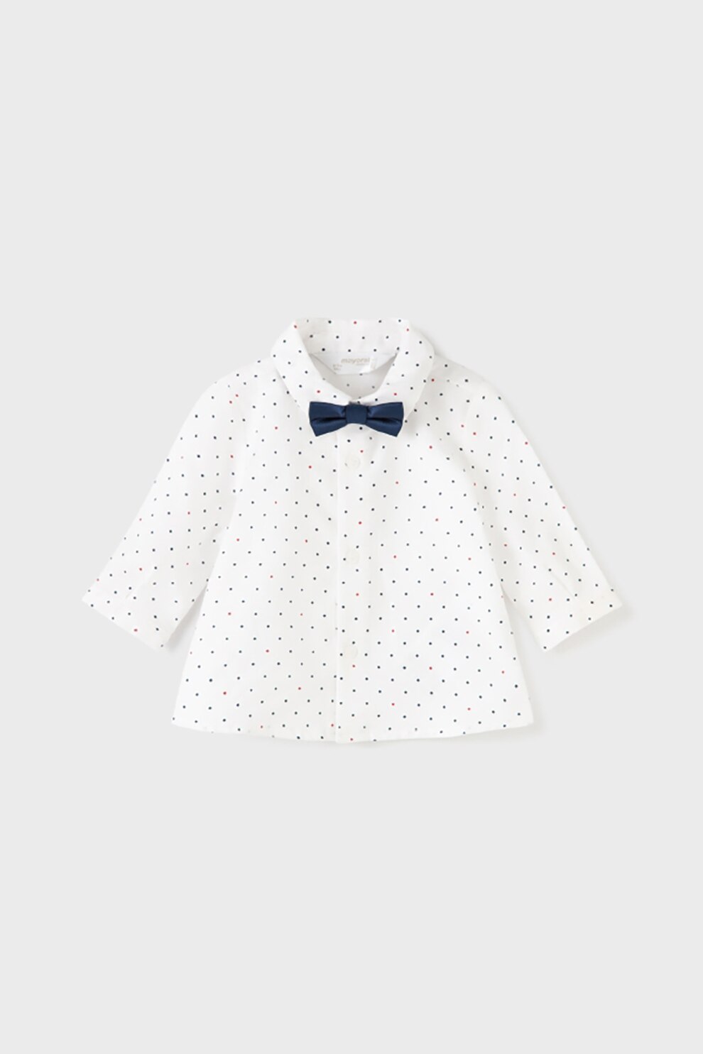 Mayoral, Set de camasa cu papion - 2 piese, Alb/Bleumarin