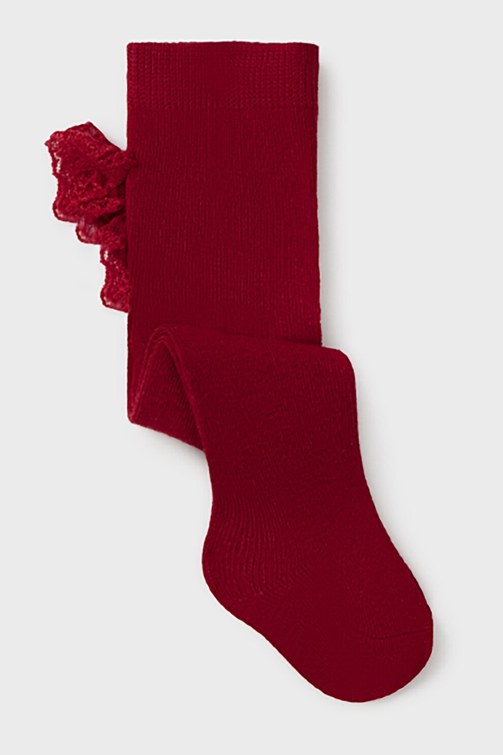 Mayoral, Dres din amestec de modal cu volane, Visiniu