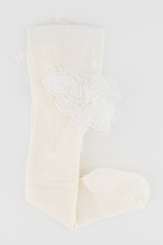 Mayoral, Dres din amestec de modal cu volane, Crem Mayoral, Dres din amestec de modal cu volane, Crem