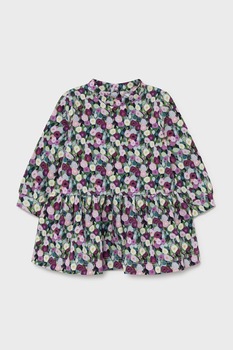 Mayoral, Rochie evazata cu model floral, Multicolora, 80 CM Mayoral, Rochie evazata cu model floral, Multicolora, 80 CM