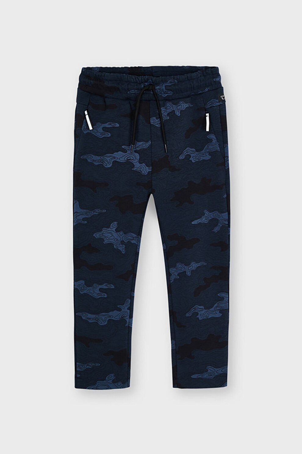 Mayoral, Pantaloni sport cu model si talie elastica, Bleumarin