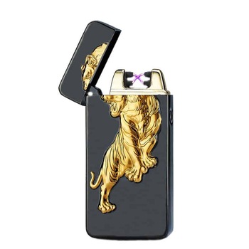 Bricheta electrica Edman 3D relief cu incarcare USB, Black Tiger Bricheta electrica Edman 3D relief cu incarcare USB, Black Tiger