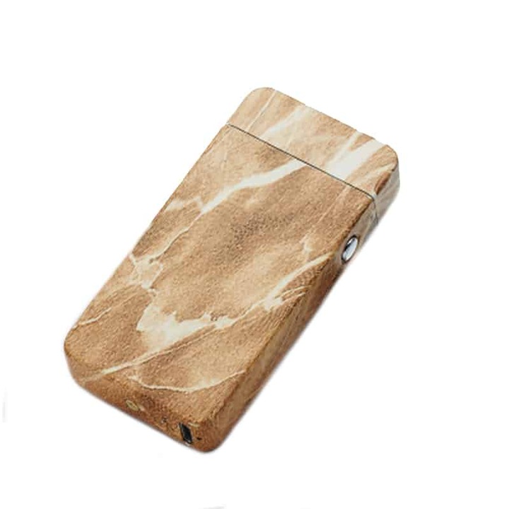 Електрическа запалка Edman Marble с USB зареждане, кафява