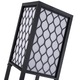 Lampa de podea, HOMCOM, economisitoare de spatiu, cu rafturi, bumbac rezistent, MDF, 26x26x160 cm, negru/alb
