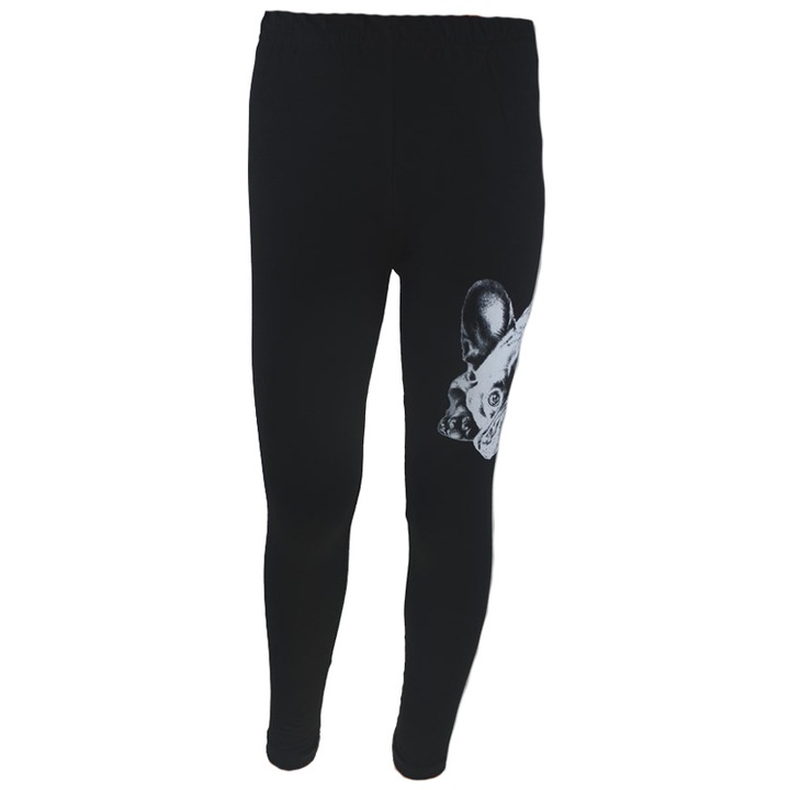 Colanti lungi elastan, pentru fete Pik, Negru