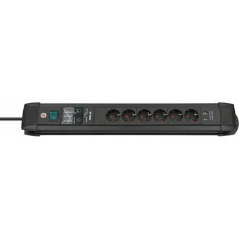 Priza multipla 6P 3m, 2 x USB, 30.000A Priza multipla 6P 3m, 2 x USB, 30.000A