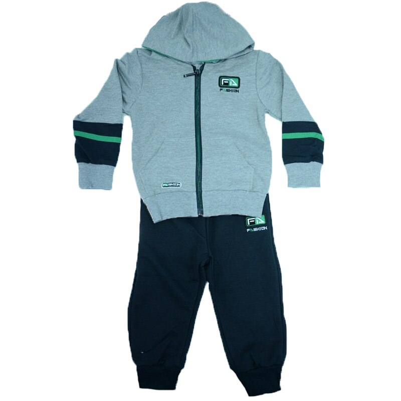 Compleu 2 piese pentru bebelusi Happy House WB-2649G, Multicolor 86 cm