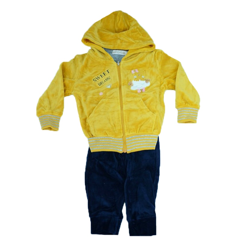 Compleu 3 piese pentru fetite Happy House WB-2685GA, Multicolor 110 cm