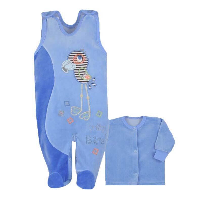 Compleu 2 piese salopeta si bluza bebelusi Koala 2627-AL2, Albastru 24298