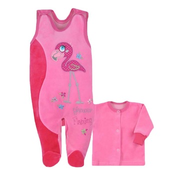 Compleu 2 piese salopeta si bluza bebelusi Koala 2628-F, Fucsia 80 cm Compleu 2 piese salopeta si bluza bebelusi Koala 2628-F, Fucsia 80 cm
