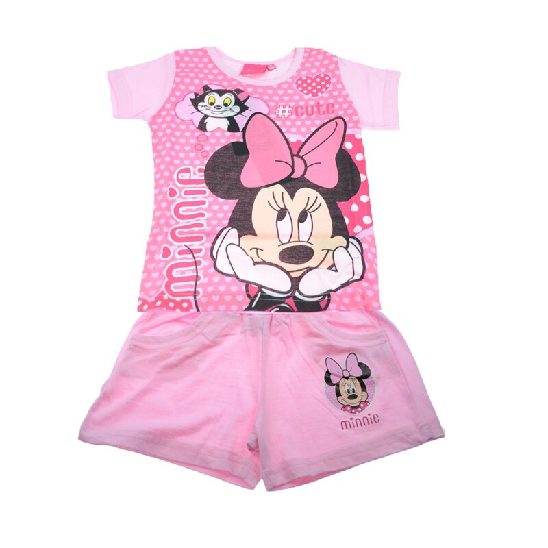 Compleu 2 piese de vara fete Minnie Mouse Setino MIC-G-OUTWEAR-08, Multicolor 28057