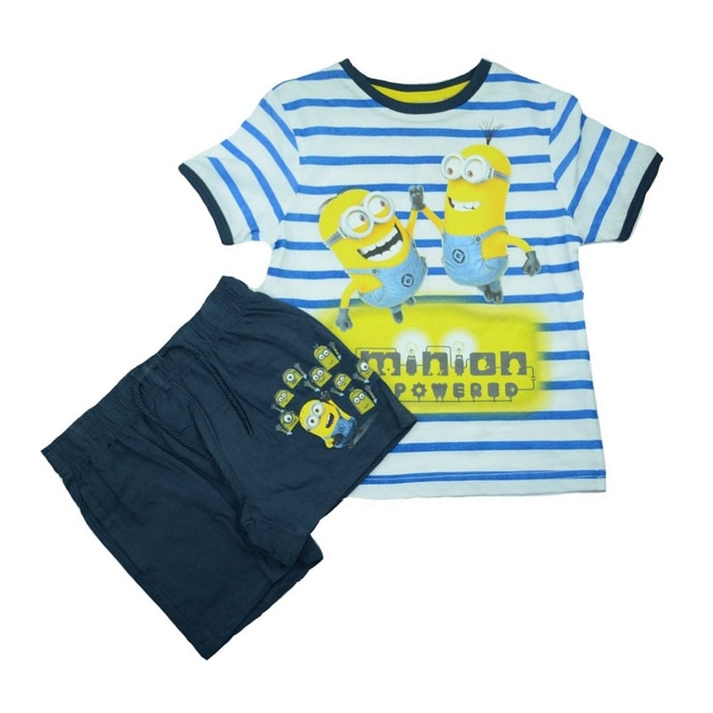 Compleu 2 piese baietei Sun City Minions EP1030, Multicolor 128 cm