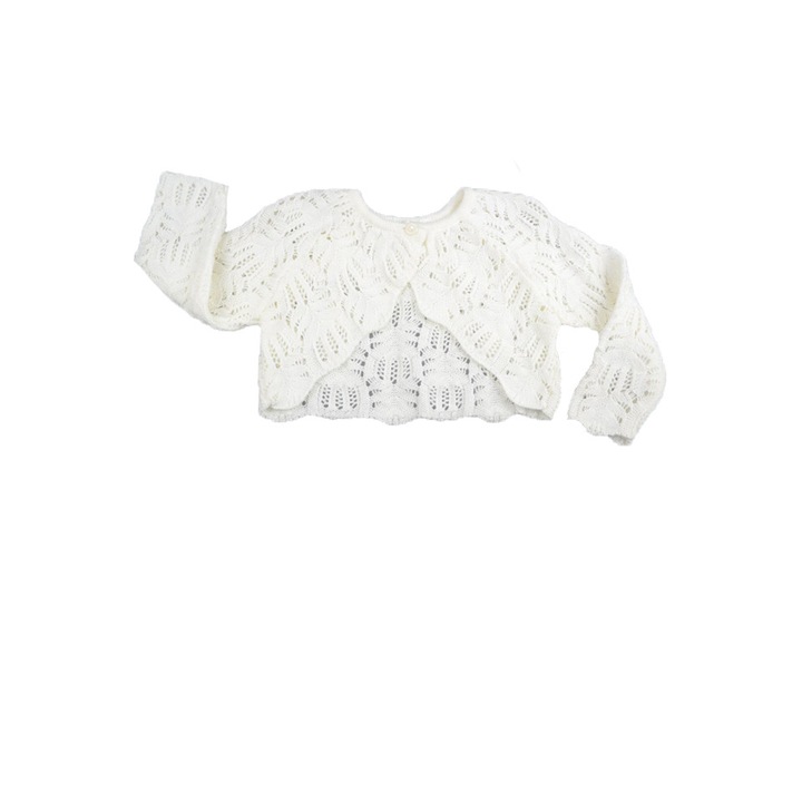 Bolero elegant pentru fete Christopher Baby Club BFN-C1-80-cm, Crem 27837